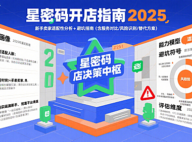 谁在星密码开淘宝店铺？新手卖家适配性 + 避坑指南（2025 版）