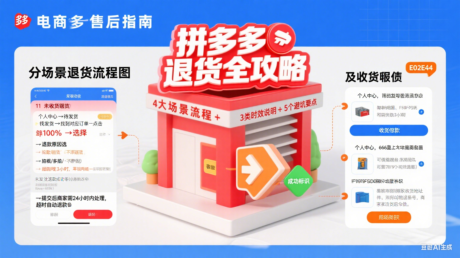 拼多多退货流程怎么操作?分场景步骤 + 退款时效 + 避坑攻略