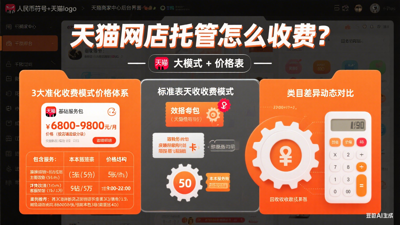 天猫网店托管怎么收费?3 大模式 + 价格表