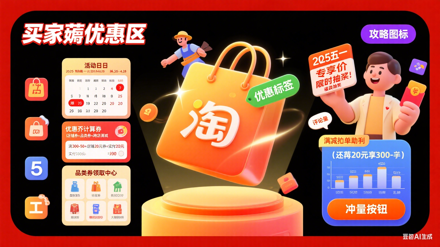 2025 五一淘宝有活动吗?买家薅优惠 + 卖家冲量指南