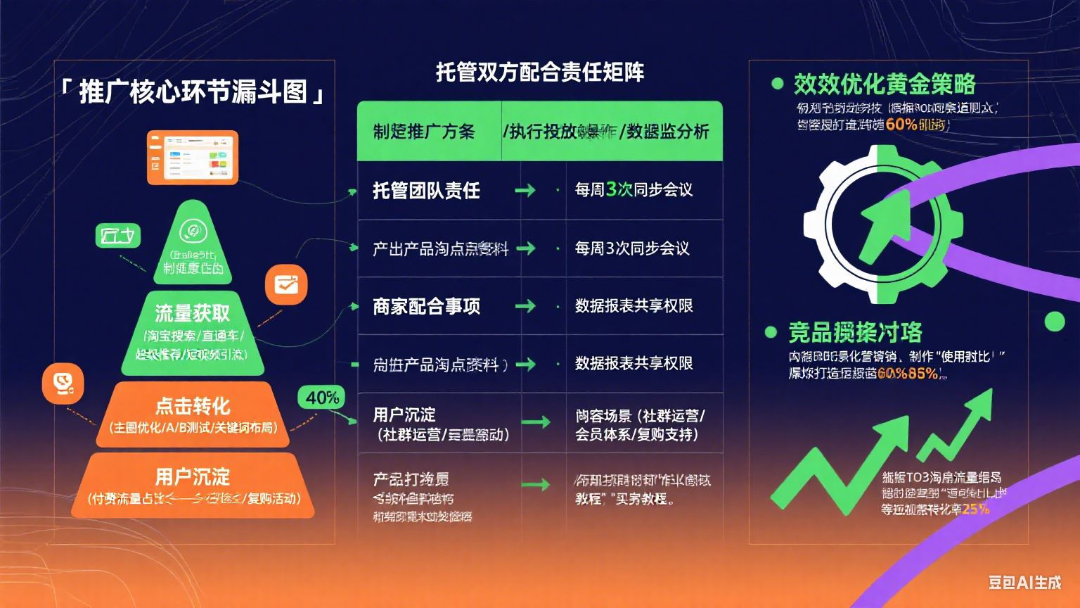 网店托管推广怎么做好?核心环节 + 配合技巧
