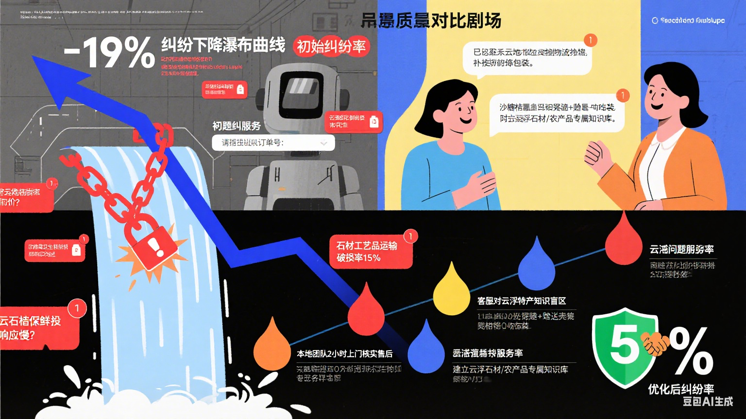 试了 5 家云浮网店托管客服,纠纷率从 19% 到 5%:指南