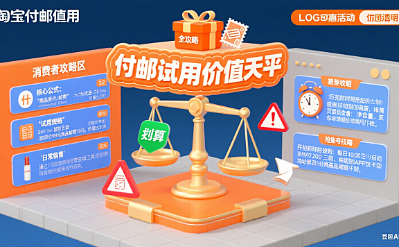 淘宝付邮试用值得抢吗？消费者攻略 + 商家参与指南