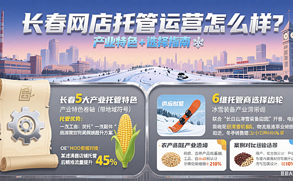 长春网店托管运营怎么样？产业特色 + 选择指南