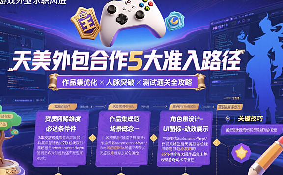 天美工作室外包怎么进？3类合作渠道+4步申请流程，附避坑指南