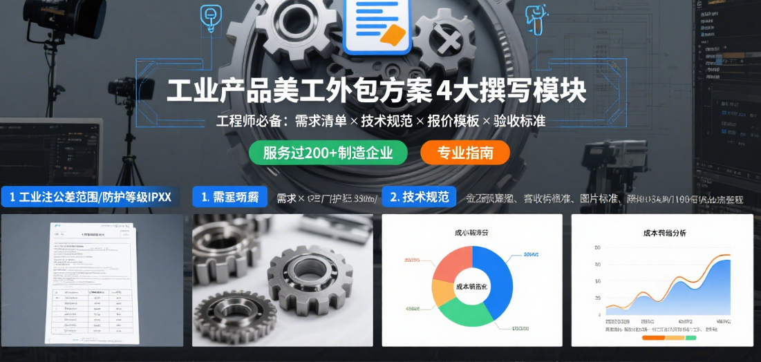 工业产品美工外包方案怎么写?3类模板+5个专业细节,签单率提升70%