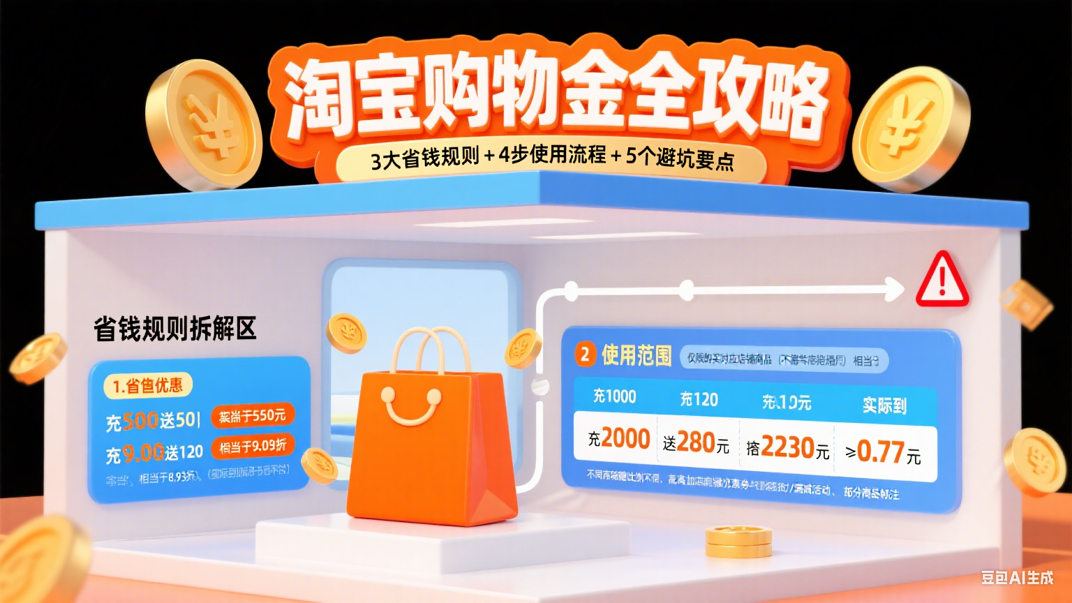 淘宝购物金怎么用?省钱规则 + 使用误区 + 避坑全攻略