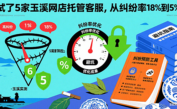 试了 5 家玉溪网店托管客服，从纠纷率 18% 到 5%：避坑指南