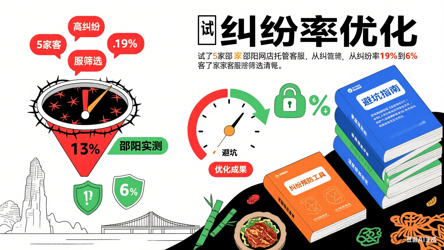 试了 5 家邵阳网店托管客服,从纠纷率 19% 到 6%:避坑指南