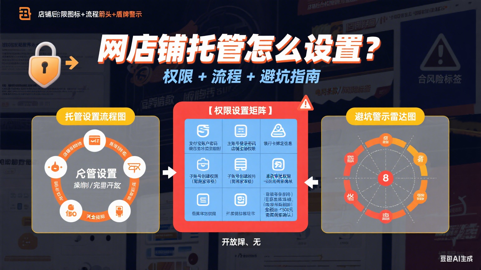 网店铺托管怎么设置?权限 + 流程 + 避坑指南