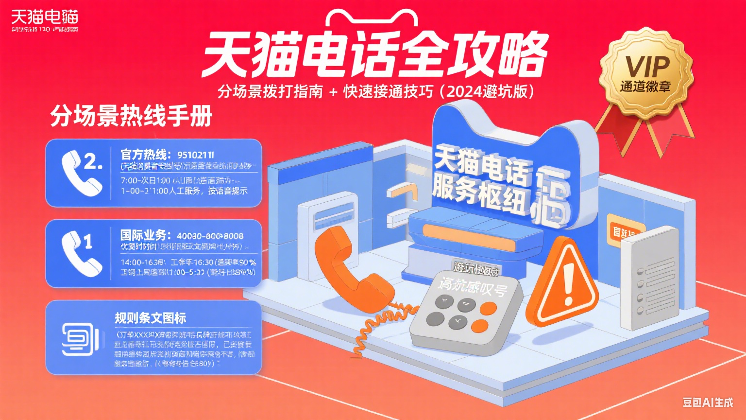 天猫电话怎么打?分场景 + 快速接通全攻略(附避坑指南)