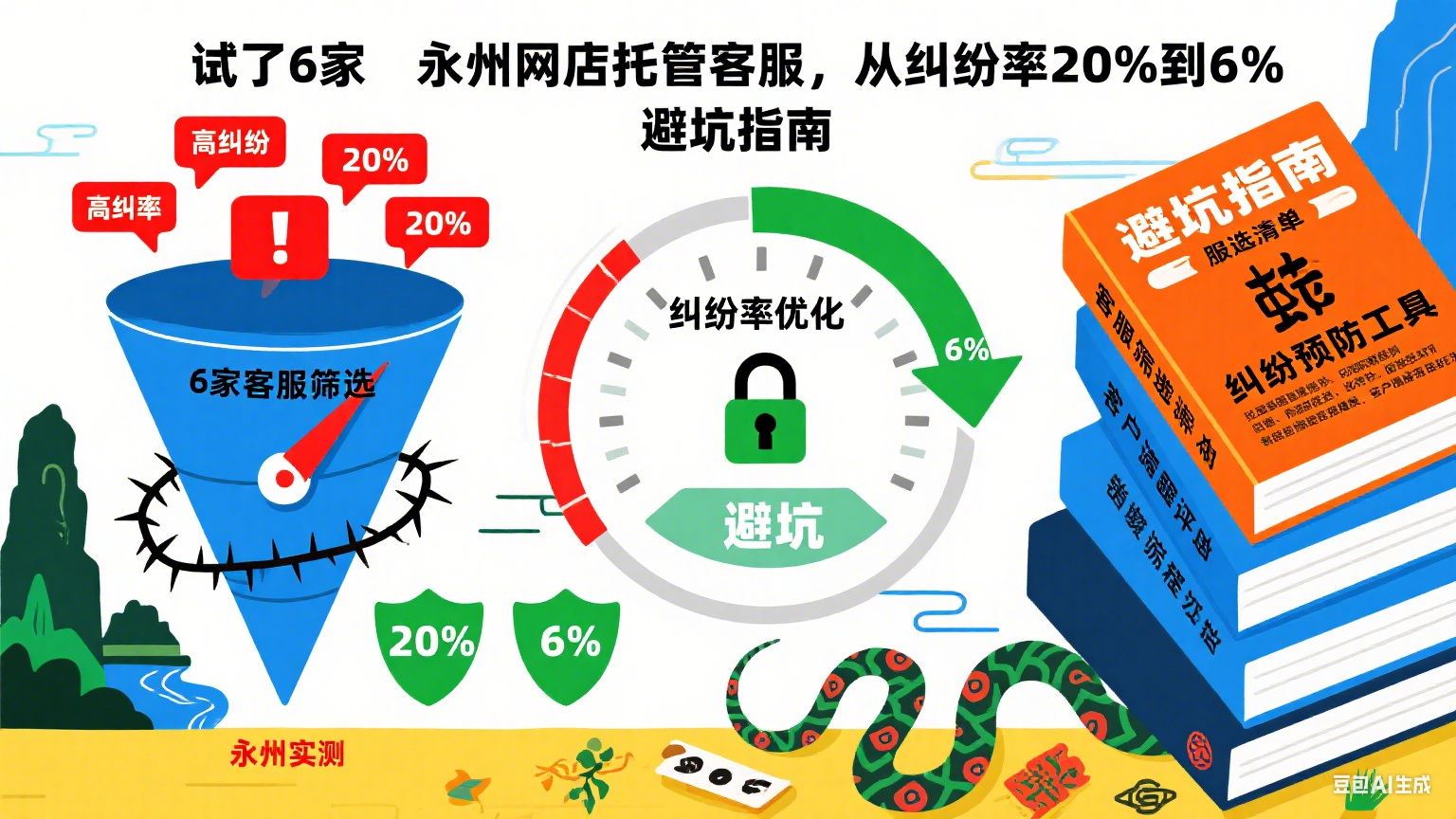 试了 6 家永州网店托管客服,从纠纷率 20% 到 6%:避坑指南