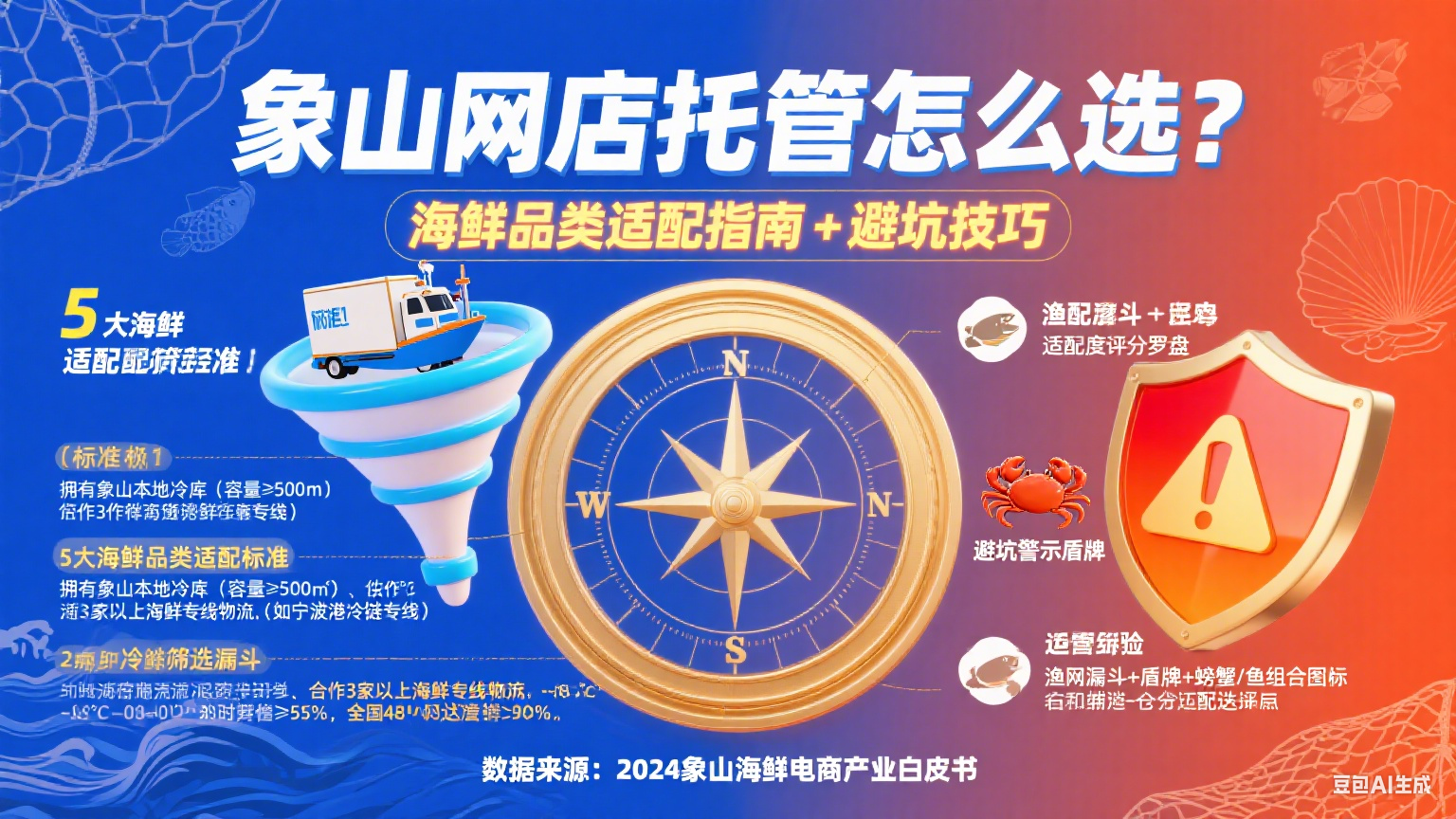 象山网店托管怎么选?海鲜品类适配指南 + 避坑技巧