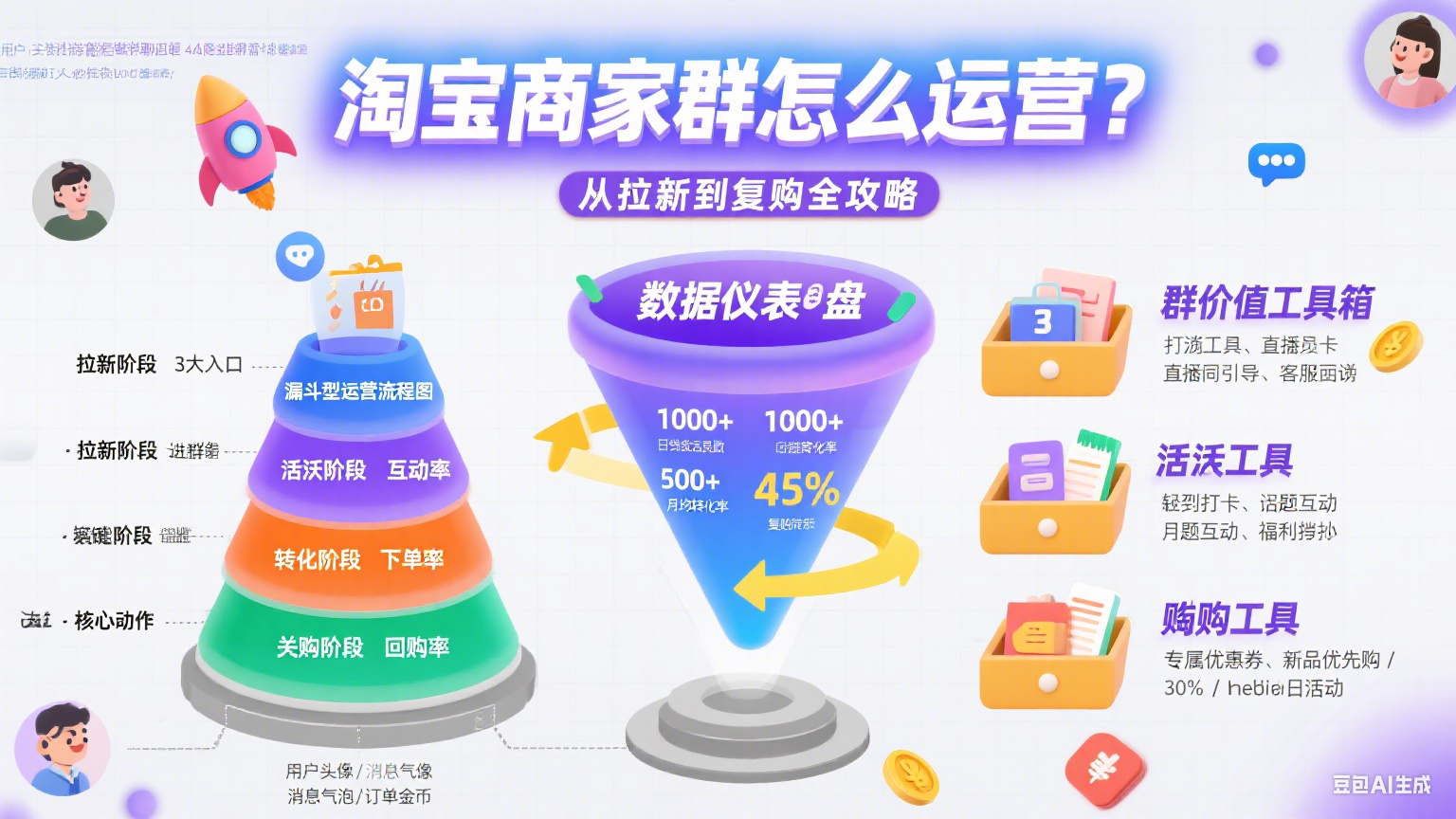 淘宝商家群怎么运营?从拉新到复购全攻略