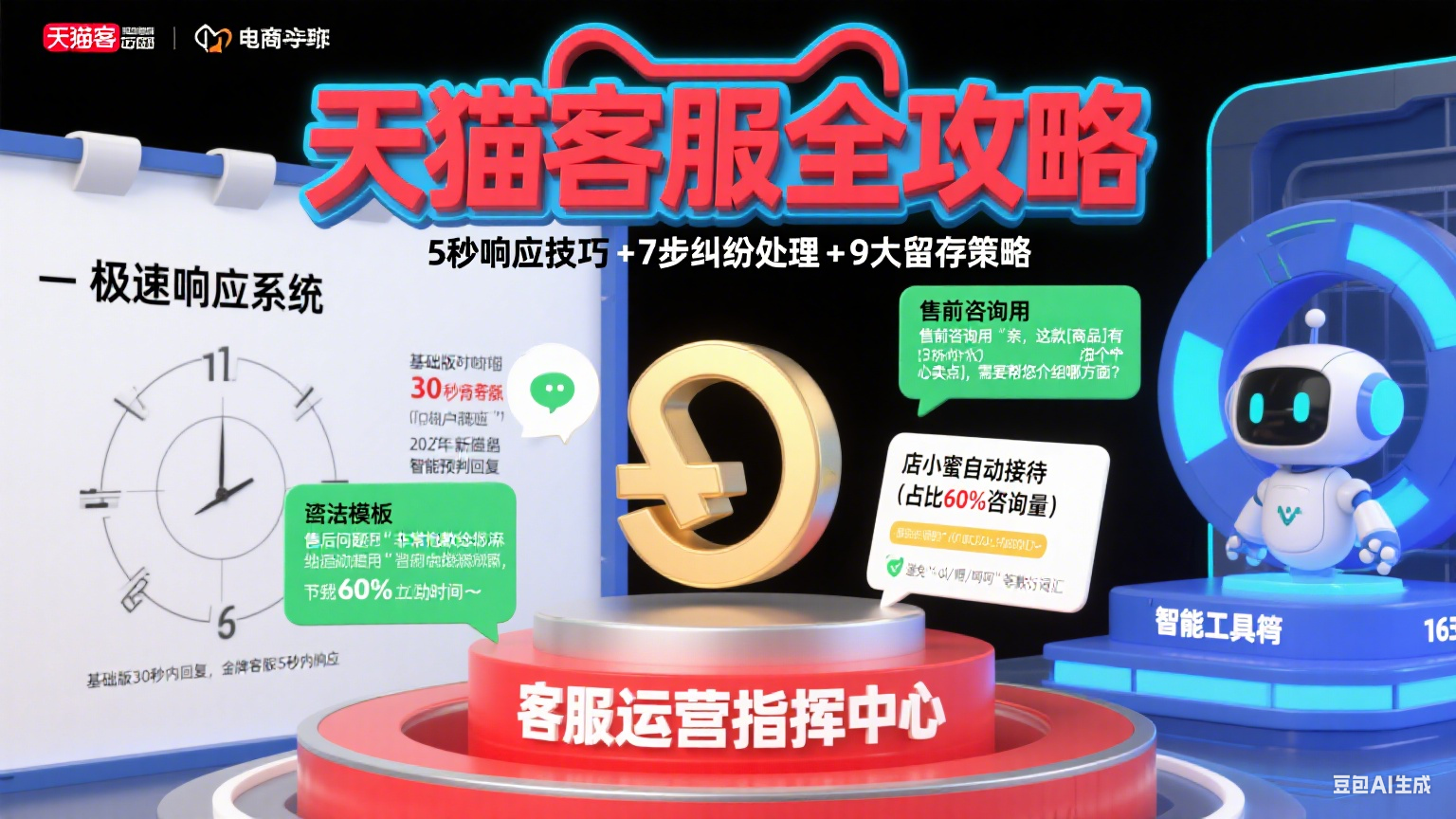 天猫商家客服怎么运营?响应技巧 + 纠纷处理 + 客户留存全攻略