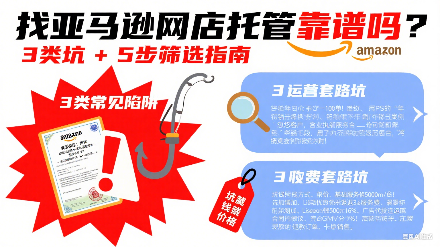 找亚马逊网店托管靠谱吗?3 类坑 + 5 步筛选指南