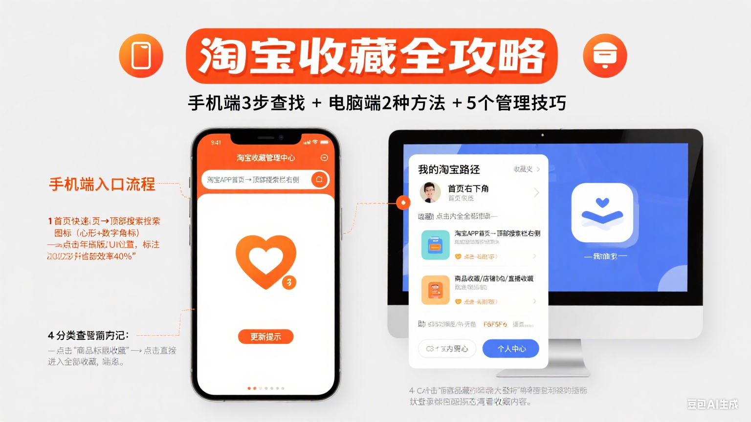 淘宝收藏在哪里找?手机 / 电脑端入口 + 管理技巧全攻略