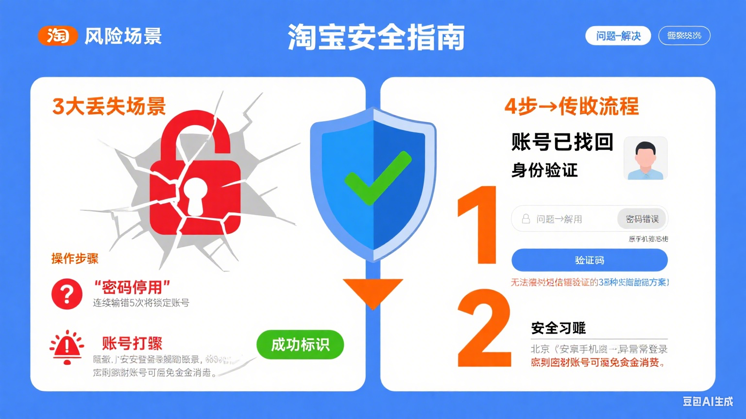 淘宝账号找不回?3 大场景 + 4 步操作,新手也能搞定
