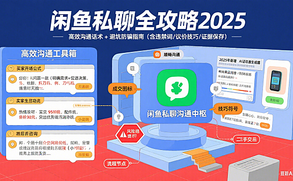 闲鱼怎么私聊?高效沟通 + 避坑全攻略(2025 版)