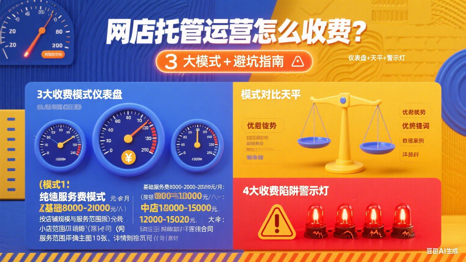网店托管运营怎么收费?3 大模式 + 避坑指南