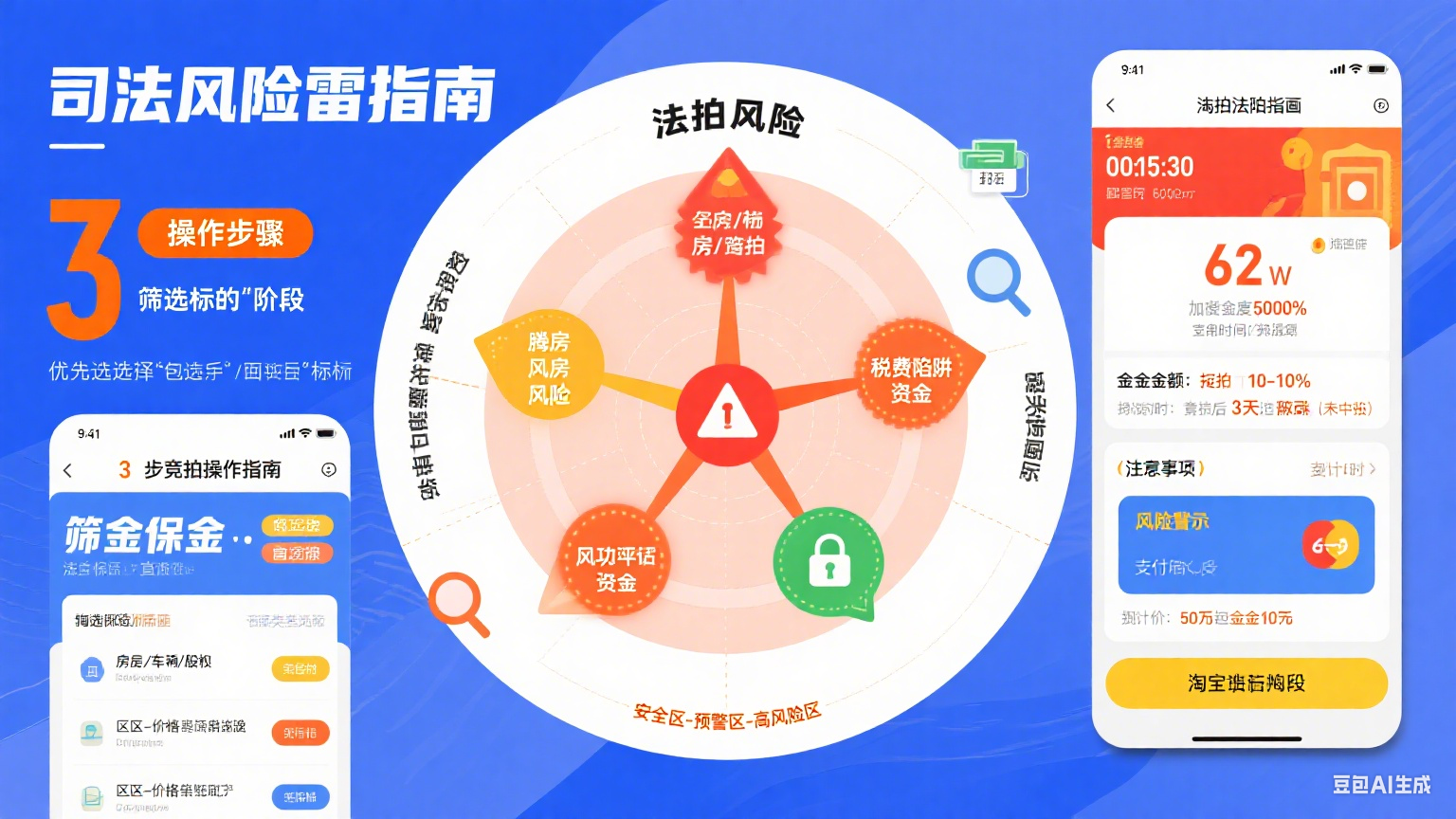淘宝司法拍卖怎么玩?3 步竞拍 + 5 个避坑点,别踩雷
