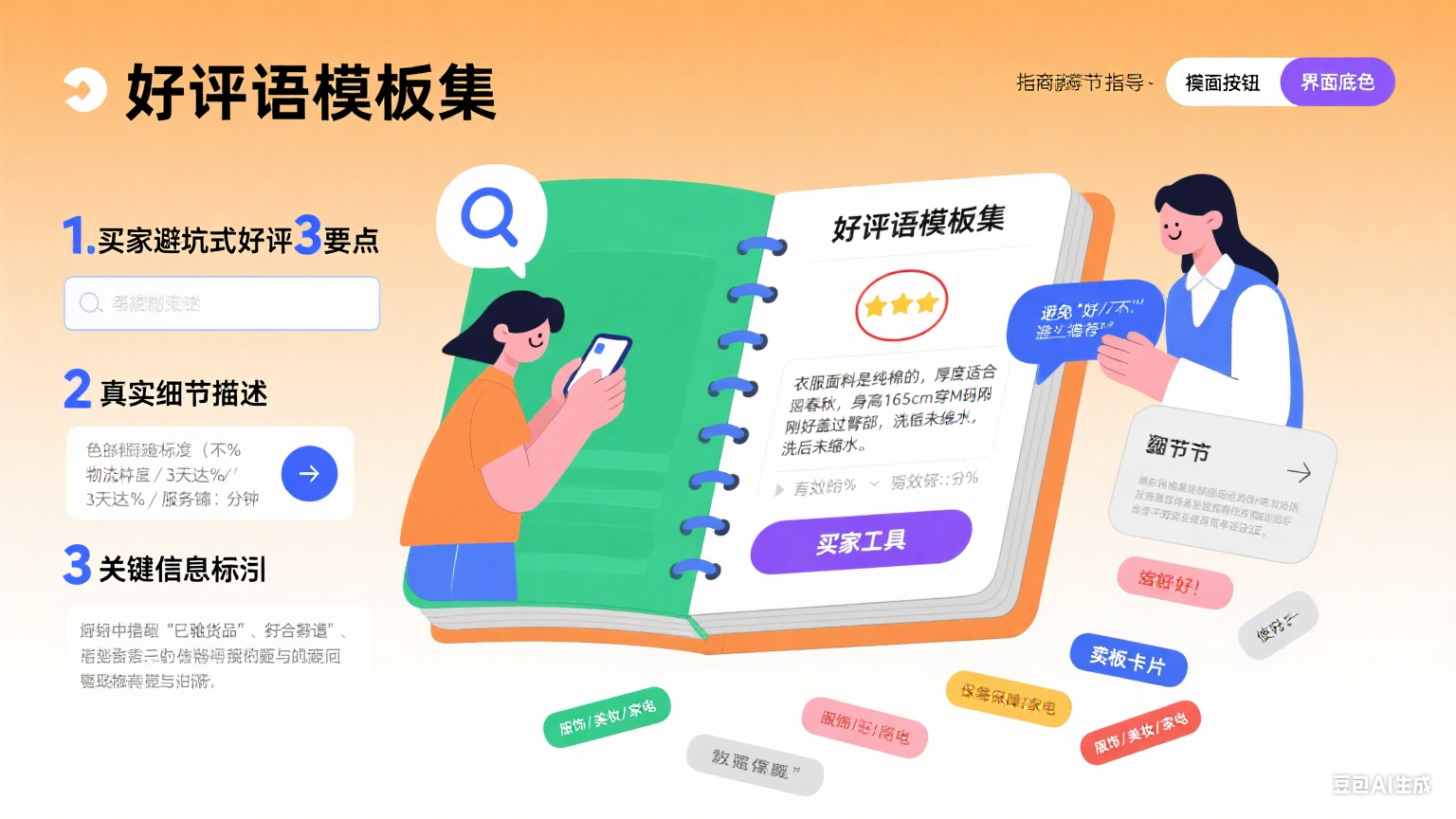 淘宝好评语怎么写?买家避坑 + 卖家引导攻略,附分类目模板