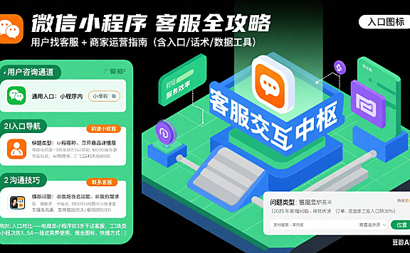 微信小程序客服怎么找？用户咨询 + 商家运营全攻略