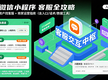 微信小程序客服怎么找?用户咨询 + 商家运营全攻略
