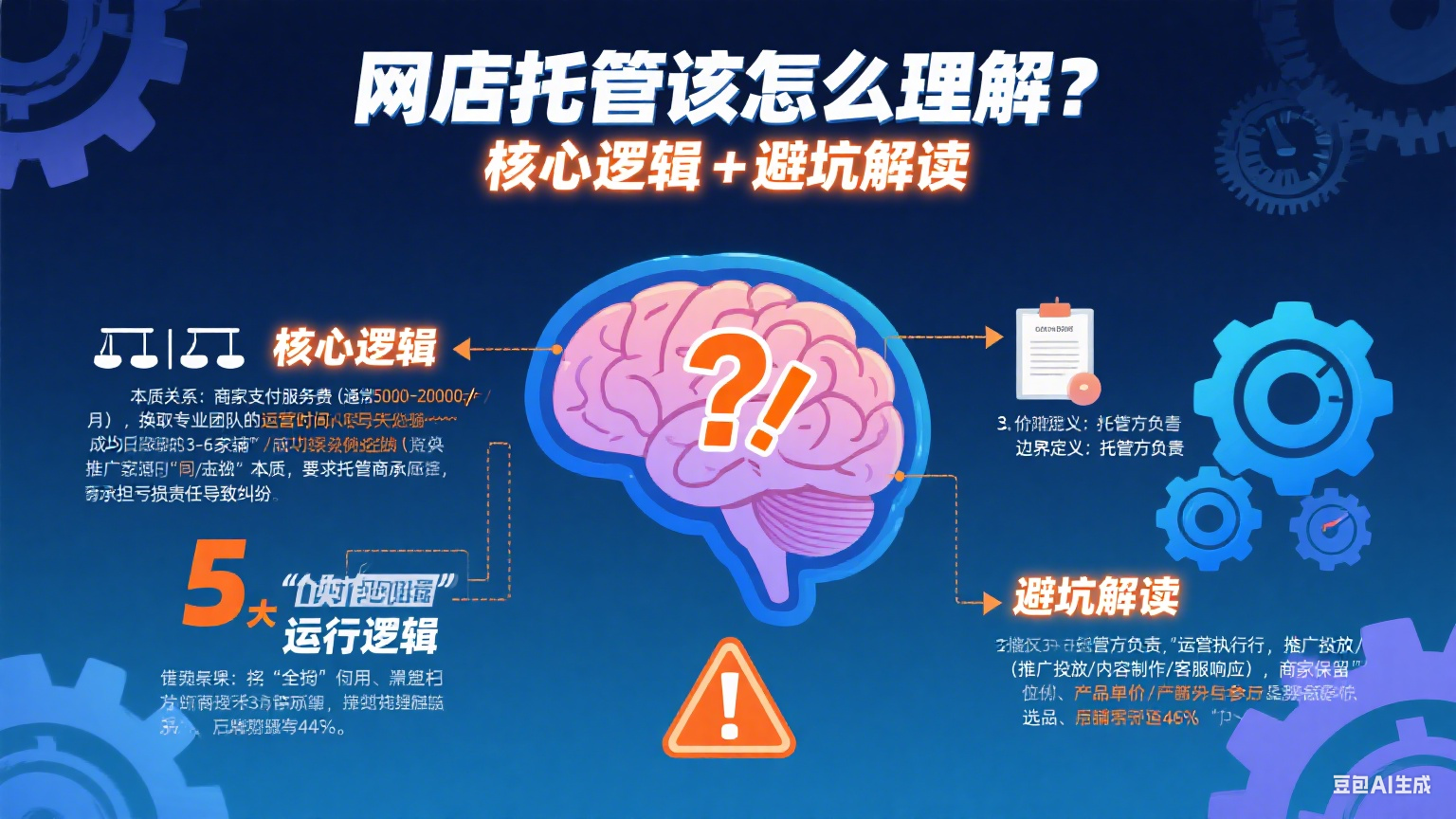 网店托管该怎么理解?核心逻辑 + 避坑解读