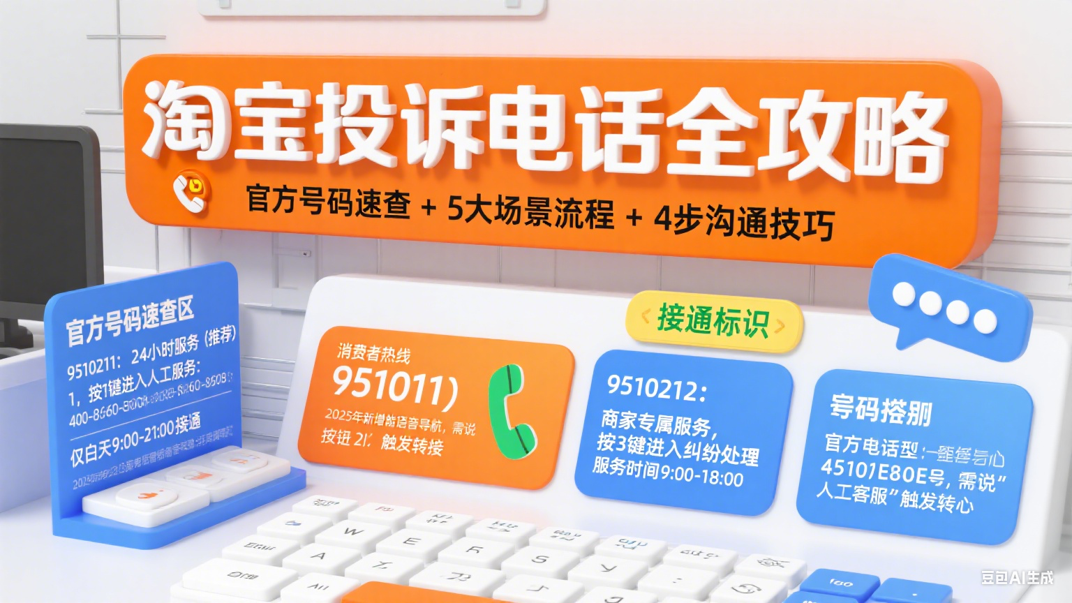 淘宝客服投诉电话怎么打?官方号码 + 适用场景 + 高效沟通攻略