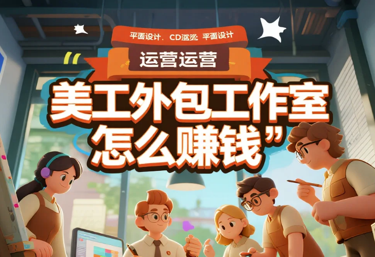 美工外包工作室怎么赚钱?3个盈利模式+4步降本法,月赚2万+不内卷
