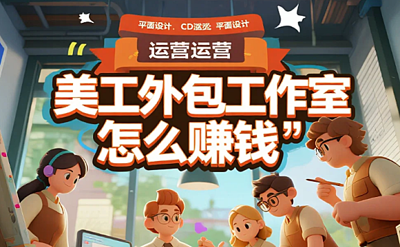 美工外包工作室怎么赚钱？3个盈利模式+4步降本法，月赚2万+不内卷