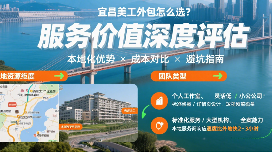 宜昌美工外包服务值得选吗?3类团队特点+4步合作指南,中小电商这样选更省心