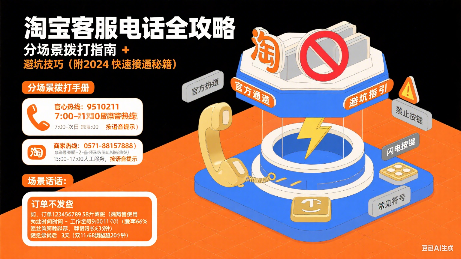 淘宝客服电话怎么打?分场景 + 避坑全攻略(附快速接通技巧)
