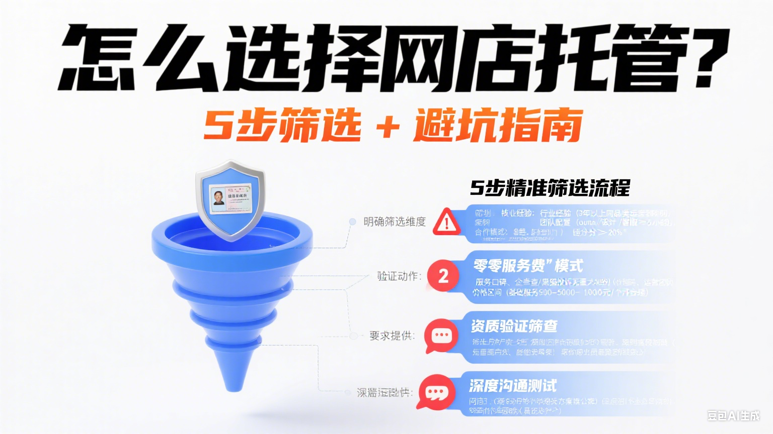 怎么选择网店托管?5 步筛选 + 避坑指南