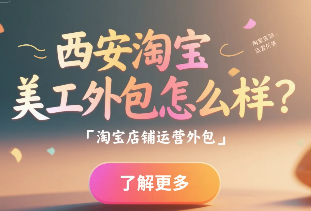 西安淘宝美工外包怎么样?3类团队测评+本地产业适配技巧,转化率提升40%