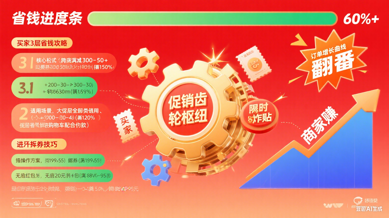 淘宝促销怎么玩?买家省 60%+ 商家订单翻番指南