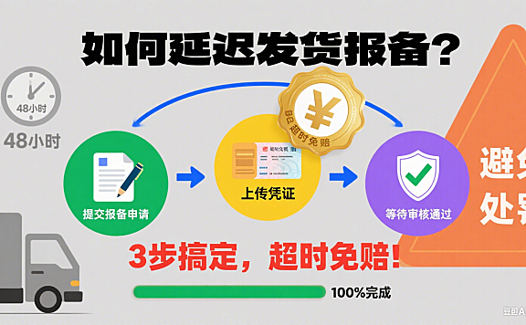 如何延迟发货报备?3步搞定,超时免赔!