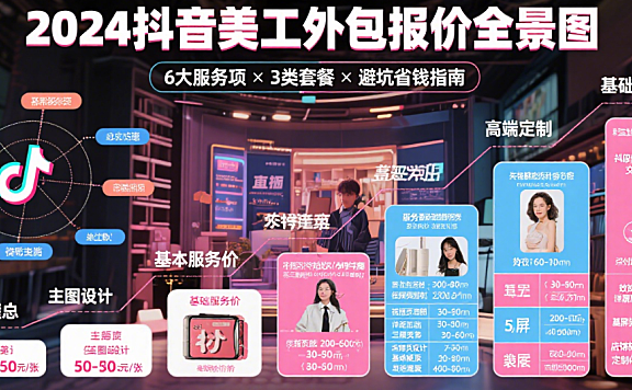抖音小店美工外包多少钱？3类服务报价+4步避坑，附性价比指南