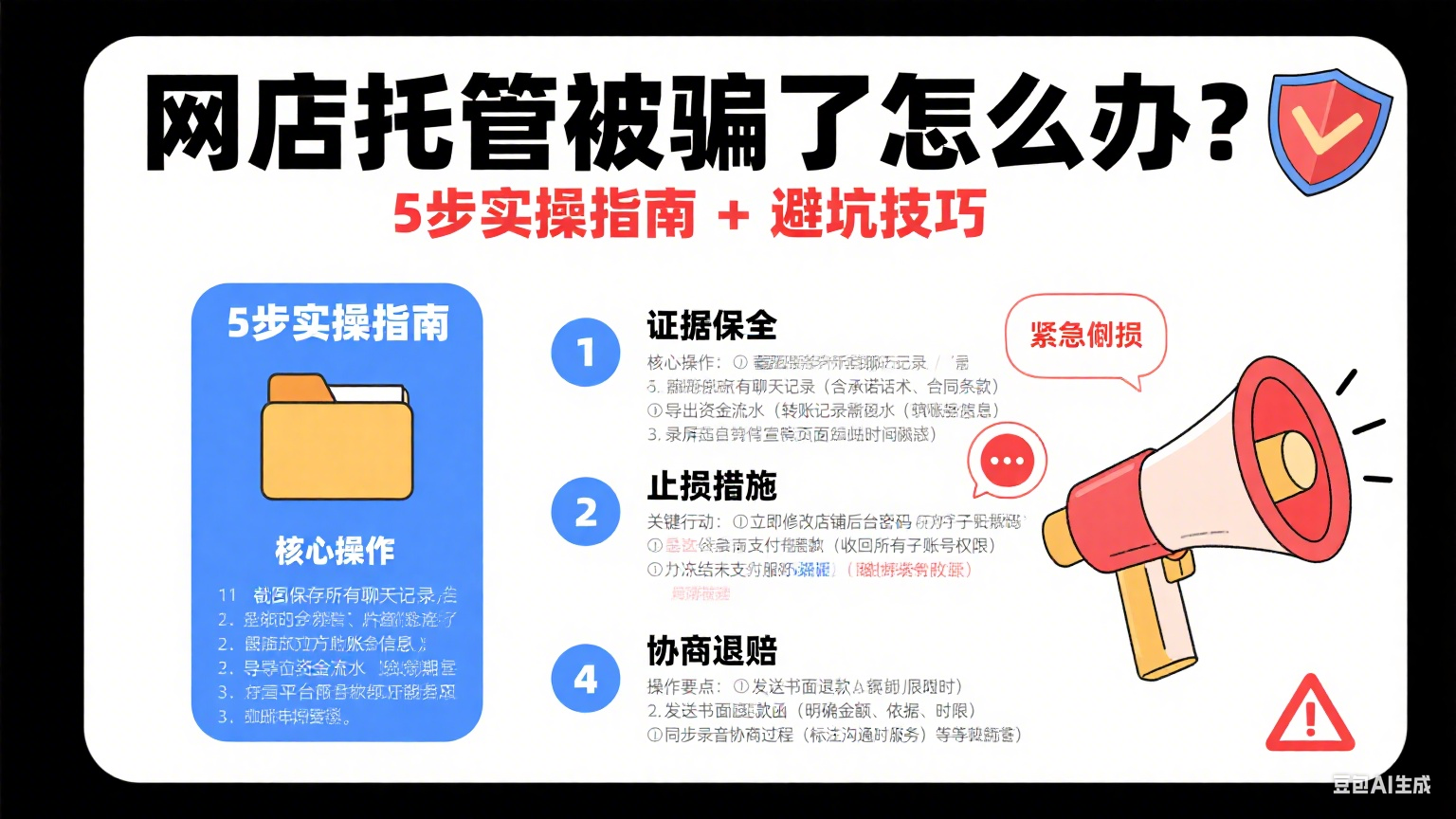 网店托管被骗了怎么办?5 步实操指南 + 避坑技巧