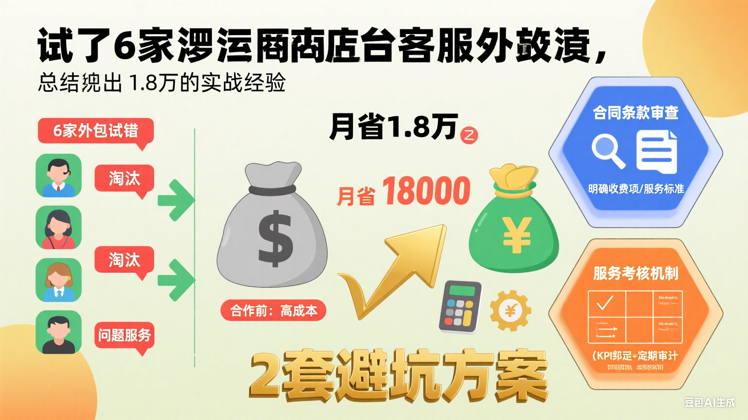 试了 6 家娄底网店托管客服外包，总结出 2 套避坑方案：月省 1.8 万的实战经验