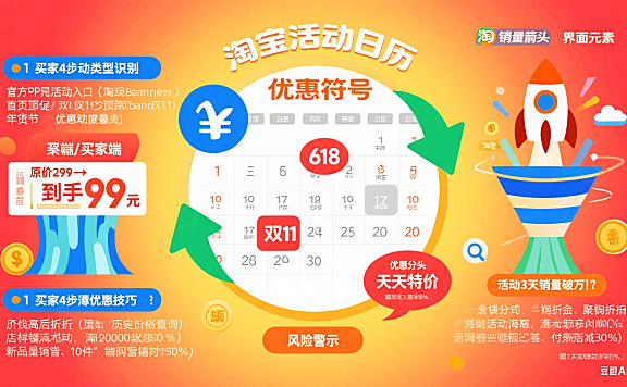 淘宝活动怎么玩？买家薅优惠 + 卖家涨销量，避坑指南