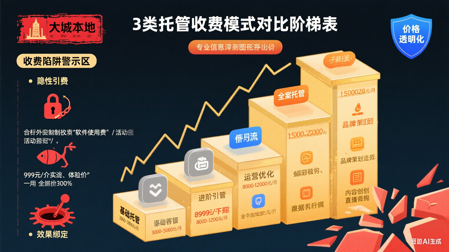 大城淘宝网店托管怎么收费?3 类模式 + 避坑指南