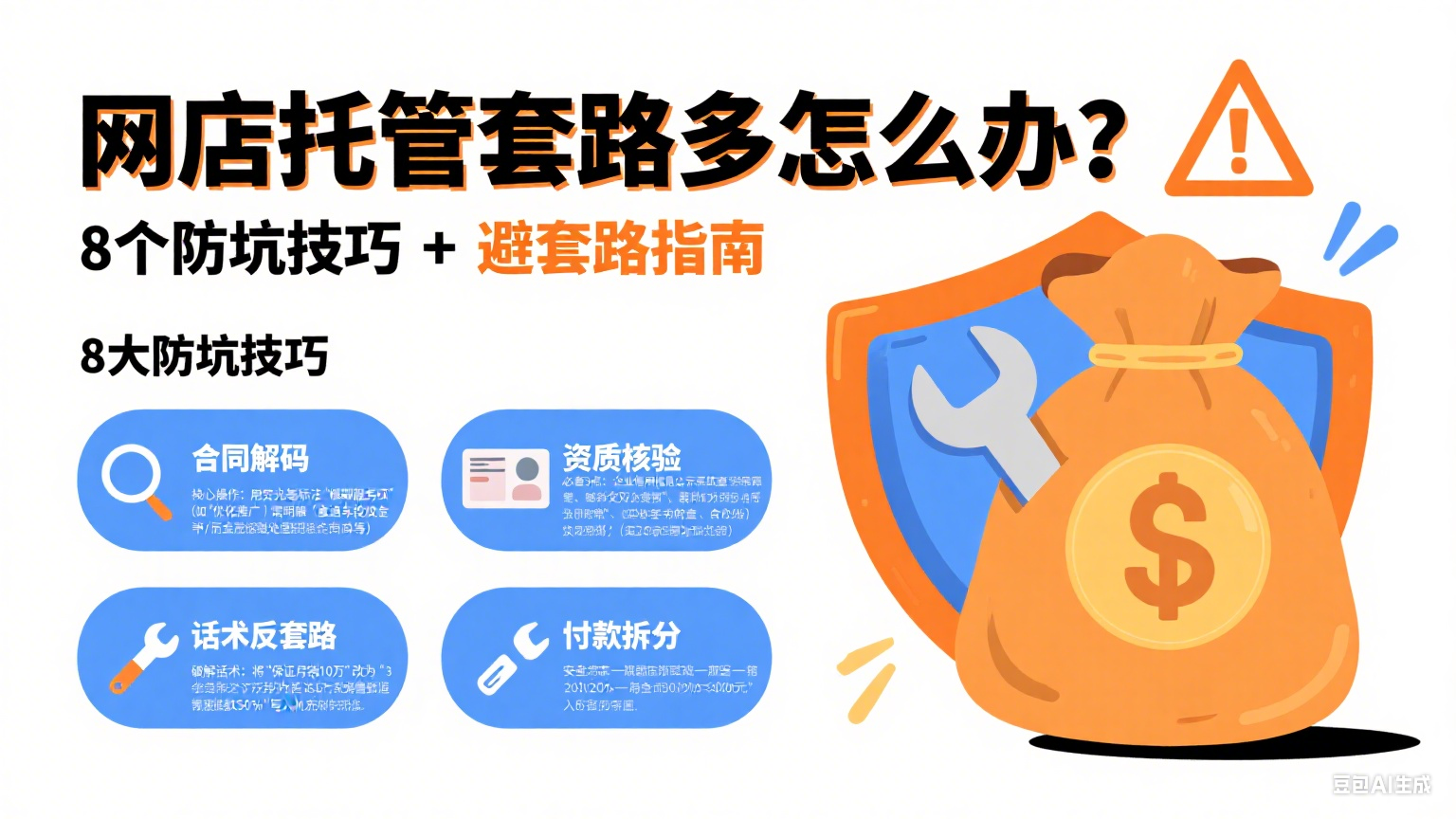 网店托管套路多怎么办?8 个防坑技巧 + 避套路指南
