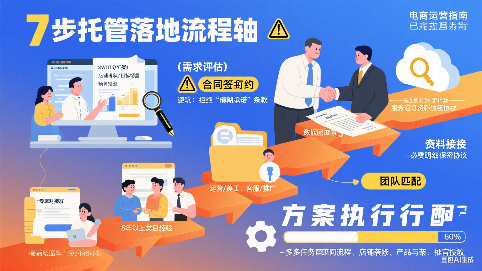 开网店托管怎么操作?7 步落地流程 + 避坑要点