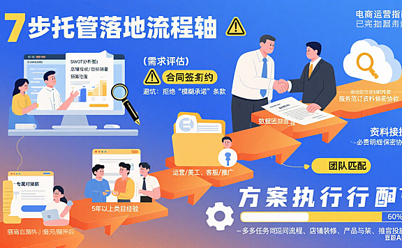 开网店托管怎么操作？7 步落地流程 + 避坑要点