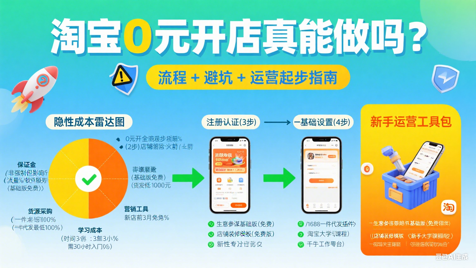 淘宝 0 元开店真能做吗?流程 + 避坑 + 运营起步指南