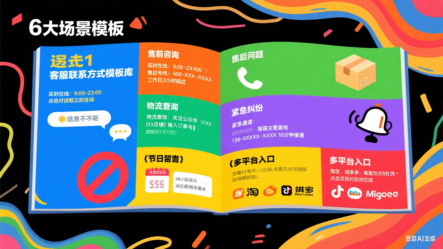 网店托管客服联系方式怎么写?6 大场景模板 + 避坑