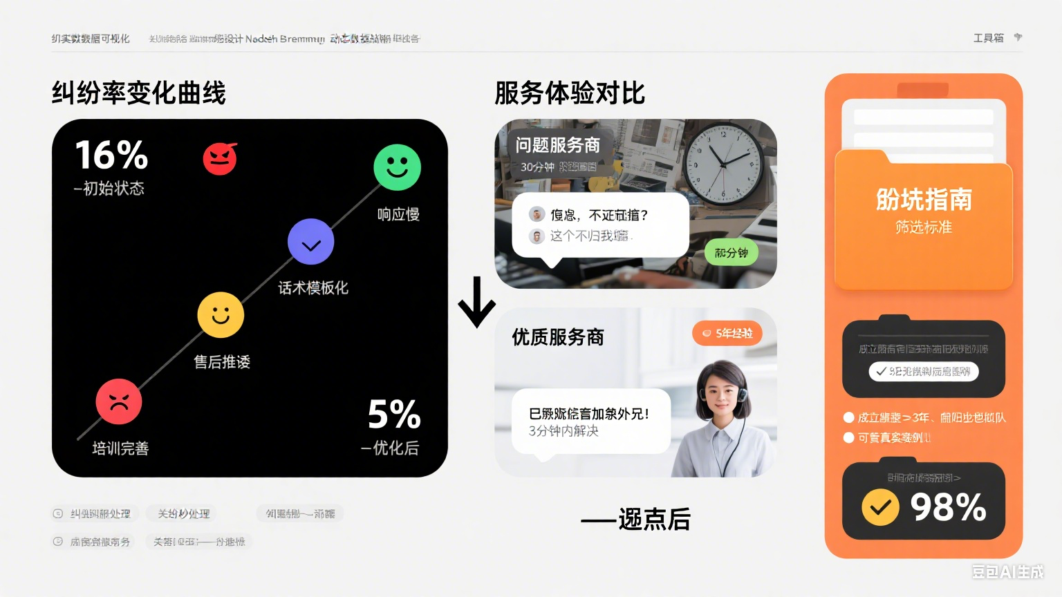 试了 5 家绵阳网店托管客服,从纠纷率 16% 到 5%:避坑指南