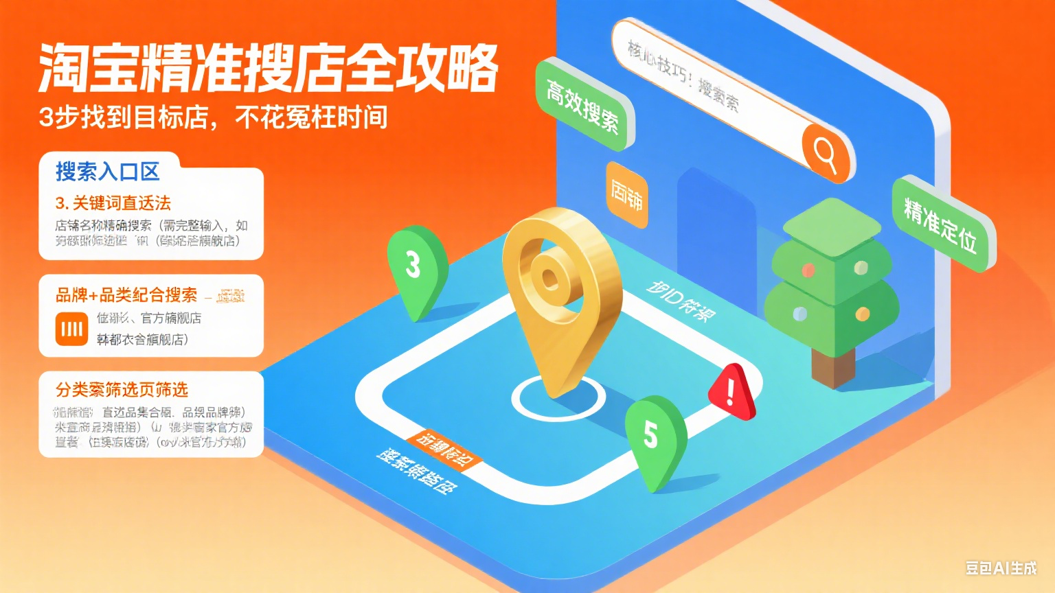 淘宝怎么精准搜店铺?3 步找到目标店,不花冤枉时间